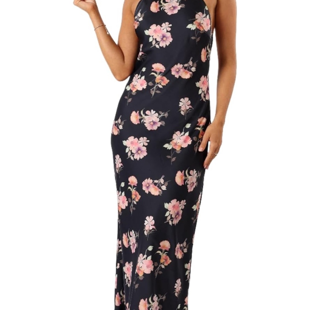 Petal & Pup Floral Halter Maxi Dress